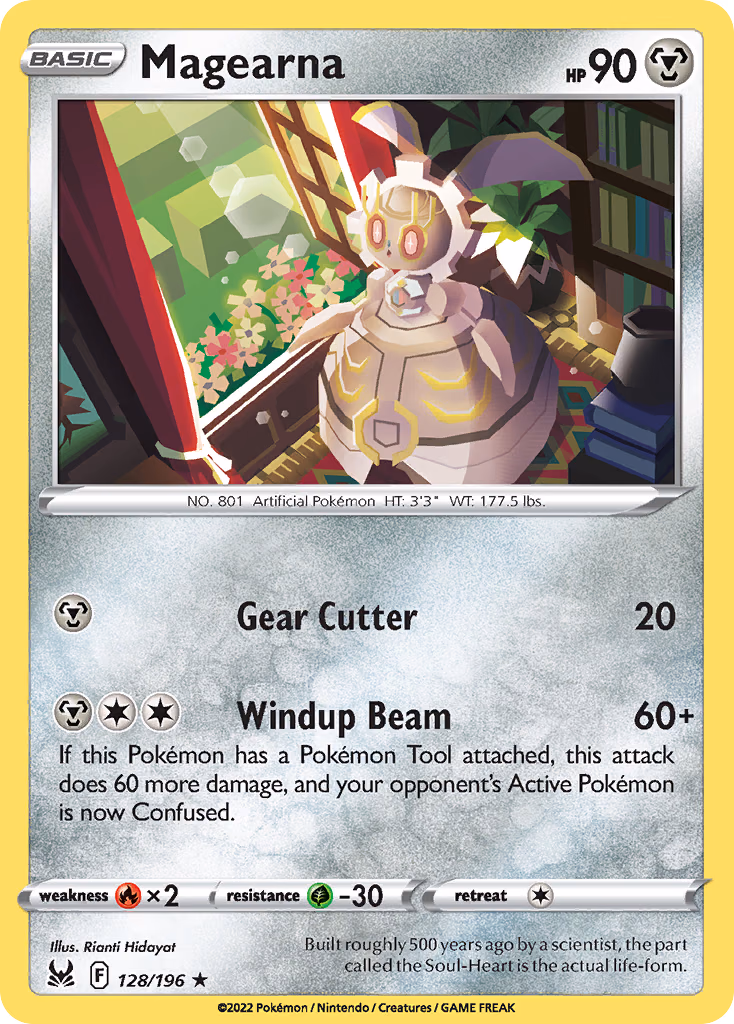 Magearna Pokemon card (128/196, Lost Origin)