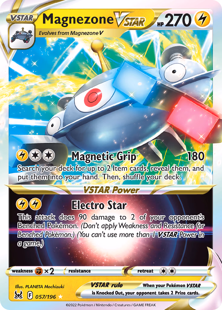 Magnezone VSTAR Pokemon card (057/196, Lost Origin)