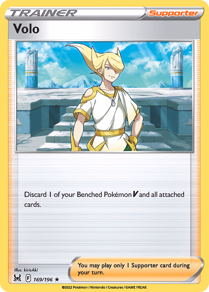 Volo Pokemon card (169/196, Lost Origin)