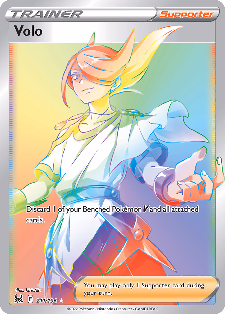 Volo Pokemon card (211/196, Lost Origin)