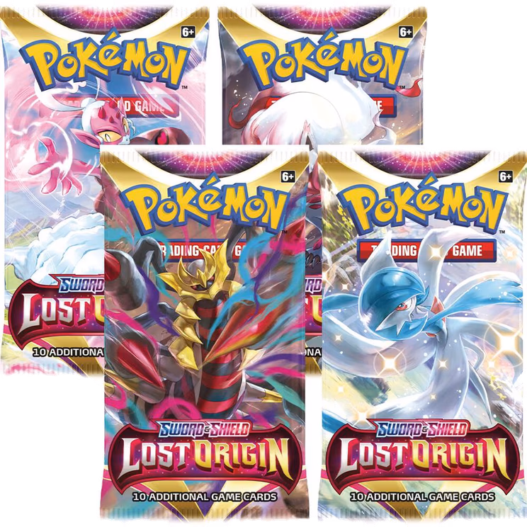 Pokemon Lost Origin Booster Pack Art Bundle [Set of 4]