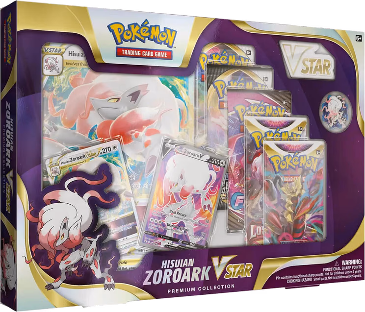 Pokemon Lost Origin Hisuian Zoroark VSTAR Premium Collection (International Version)