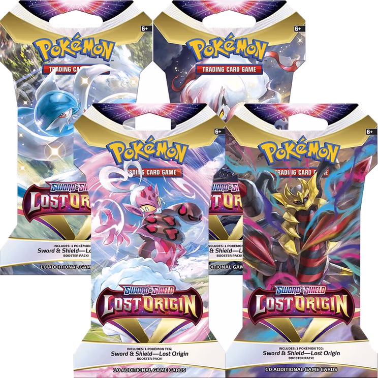 Pokemon Lost Origin Sleeved Booster Pack Art Bundle [Set of 4]