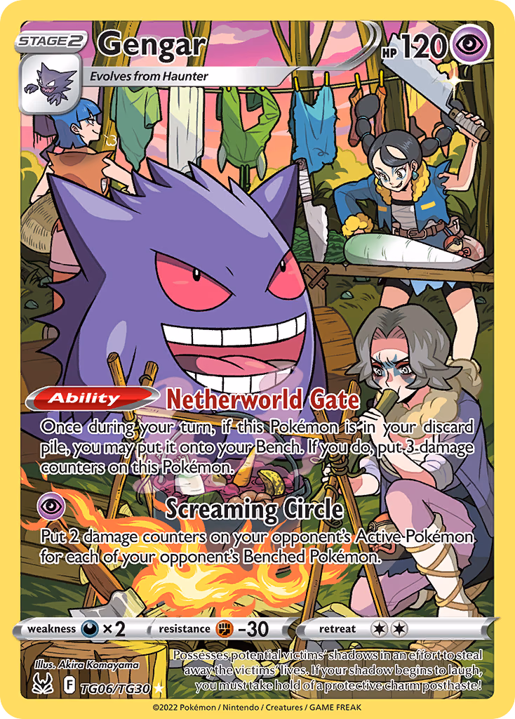 Gengar Pokemon card (TG06/TG30, Lost Origin Trainer Gallery)