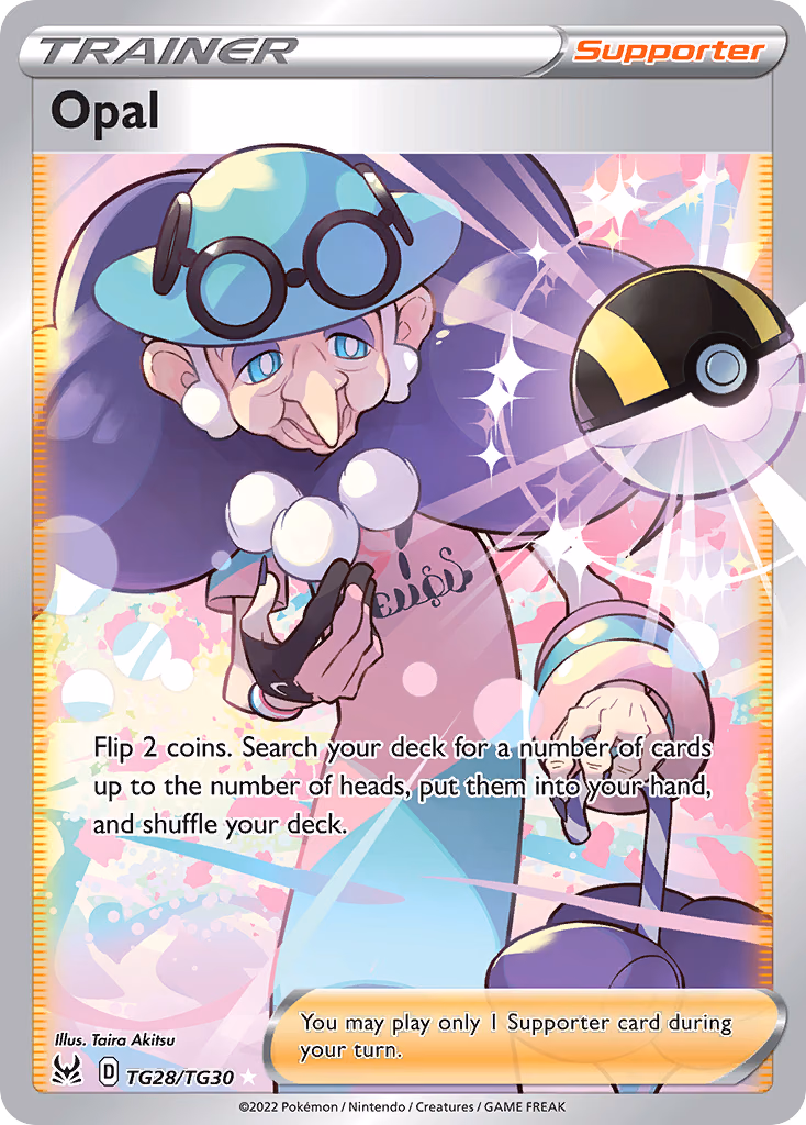 Opal Pokemon card (TG28/TG30, Lost Origin Trainer Gallery)