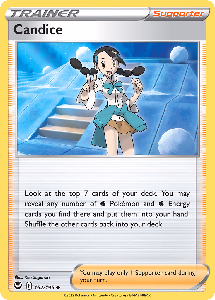 Candice Pokemon card (152/195, Silver Tempest)