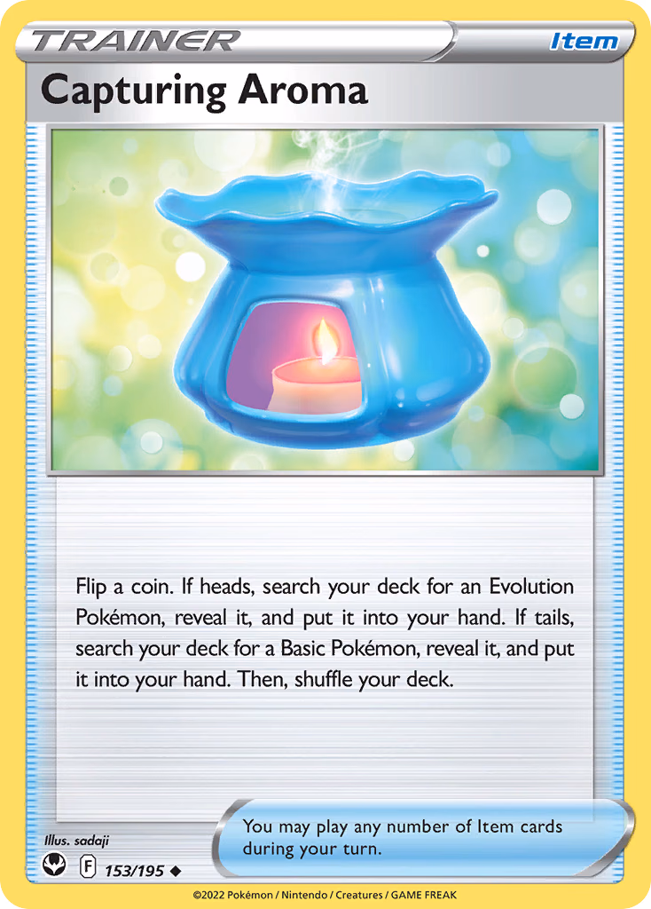 Capturing Aroma Pokemon card (153/195, Silver Tempest)