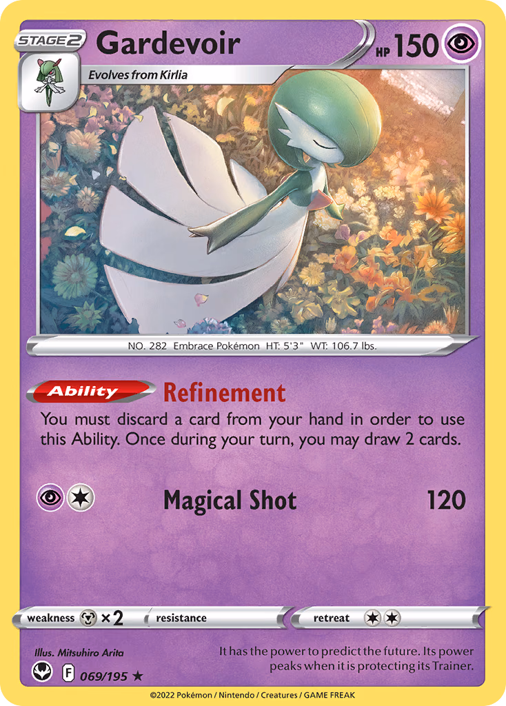 Gardevoir Pokemon card (069/195, Silver Tempest)