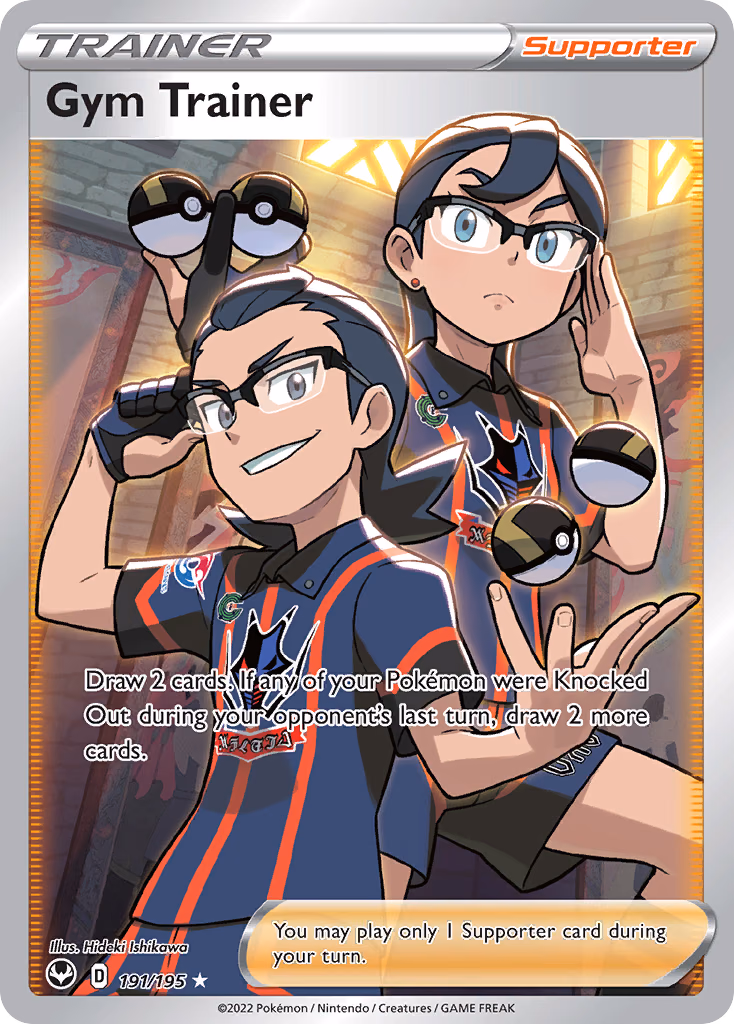 Gym Trainer Pokemon card (191/195, Silver Tempest)