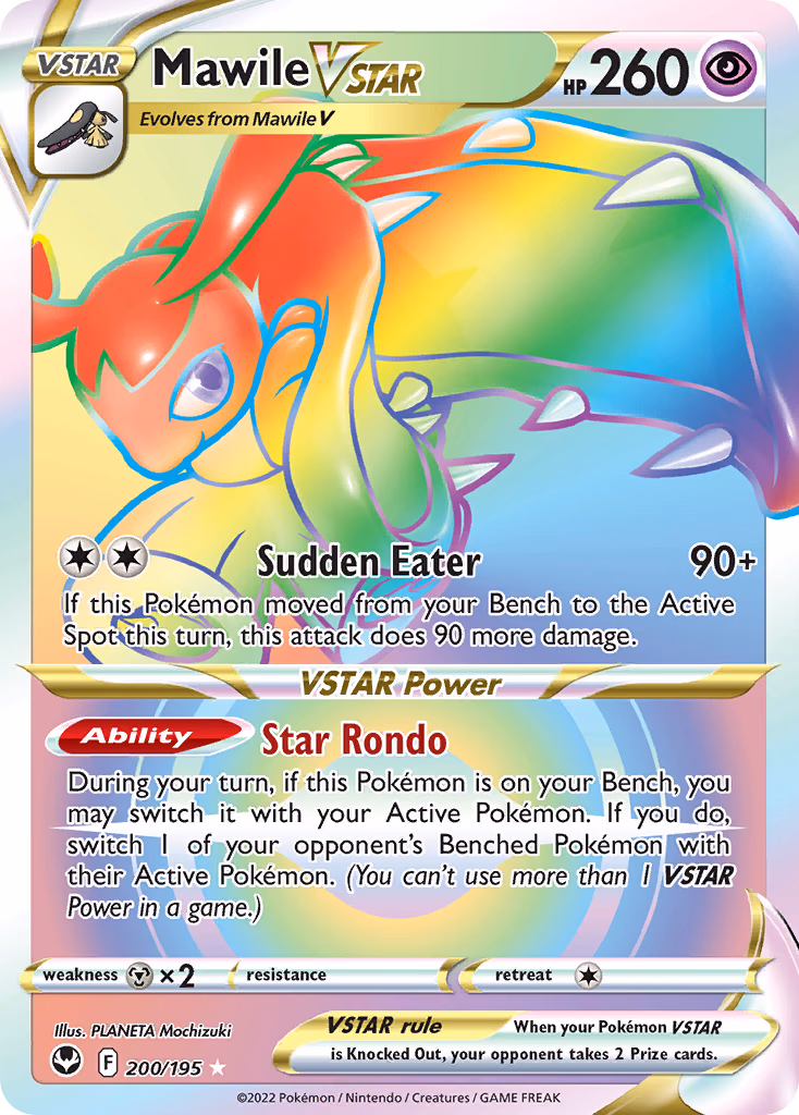 Mawile VSTAR Pokemon card (200/195, Silver Tempest)