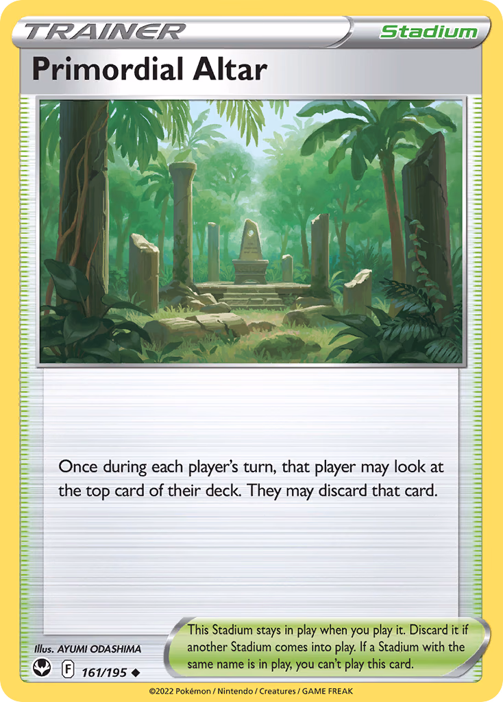 Primordial Altar Pokemon card (161/195, Silver Tempest)