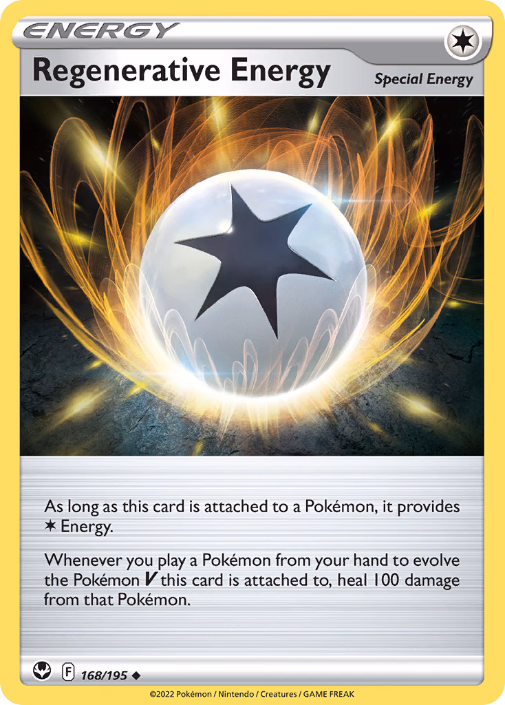 Regenerative Energy Pokemon card (168/195, Silver Tempest)
