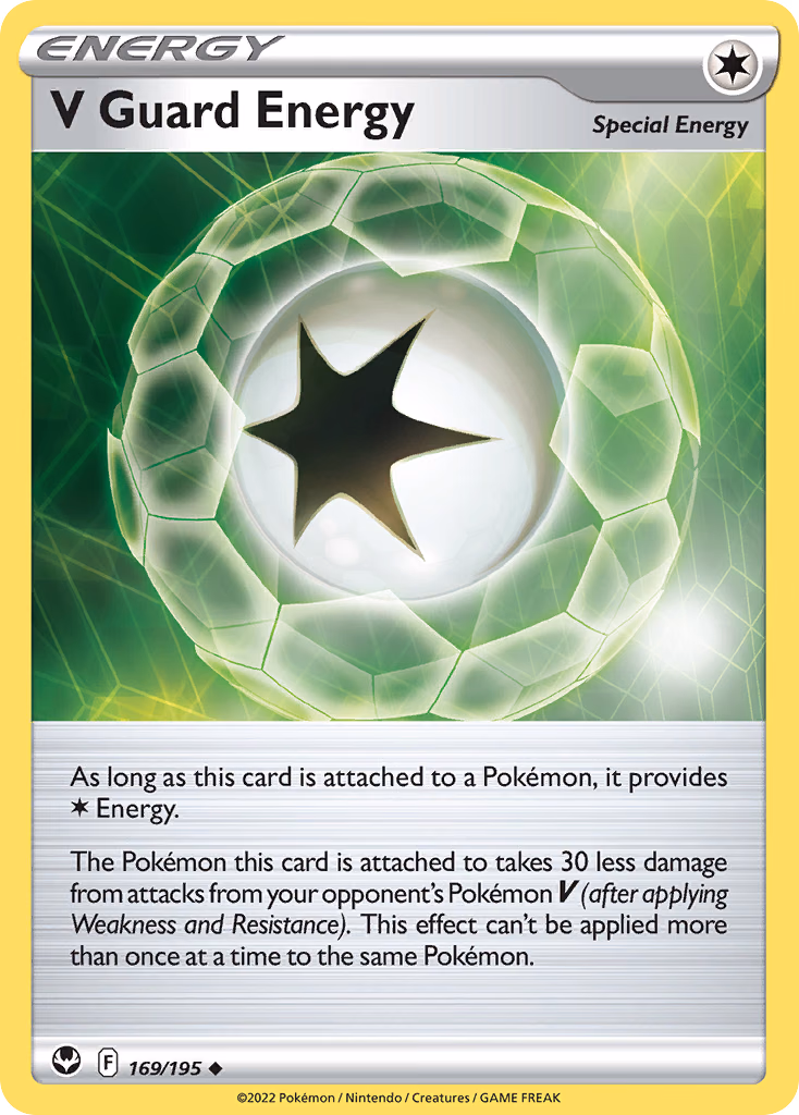 V Guard Energy Pokemon card (169/195, Silver Tempest)