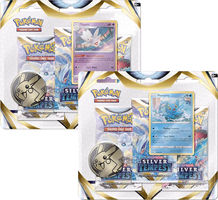 Pokemon Silver Tempest 3 Pack Blister [Set of 2]