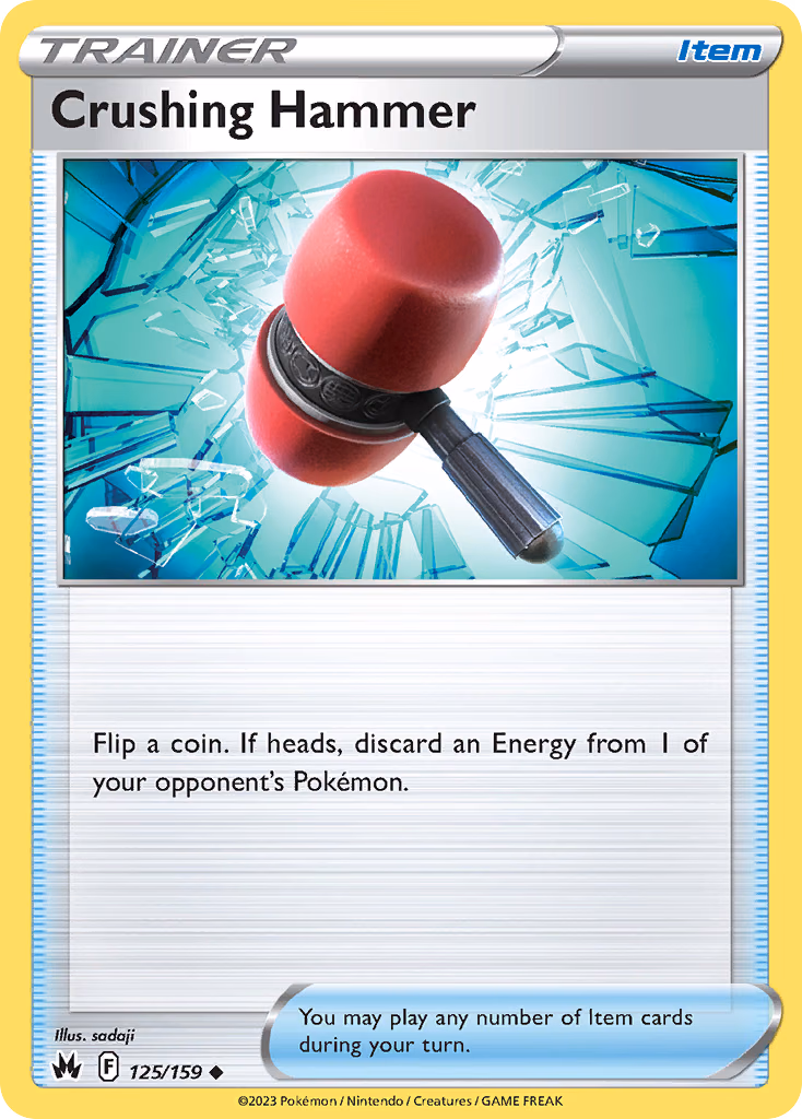 Crushing Hammer Pokemon card (125/159, Crown Zenith)