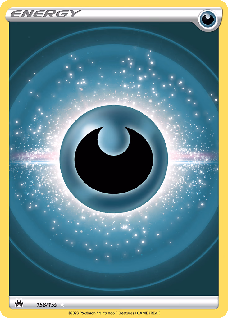 Darkness Energy Pokemon card (158/159, Crown Zenith)