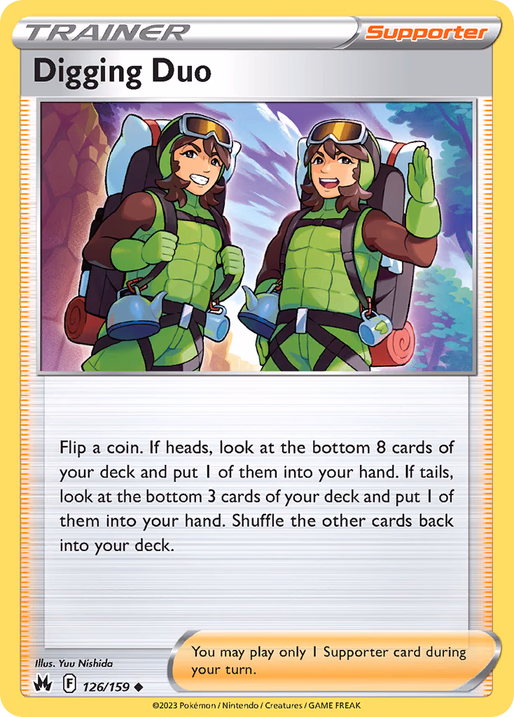 Digging Duo Pokemon card (126/159, Crown Zenith)