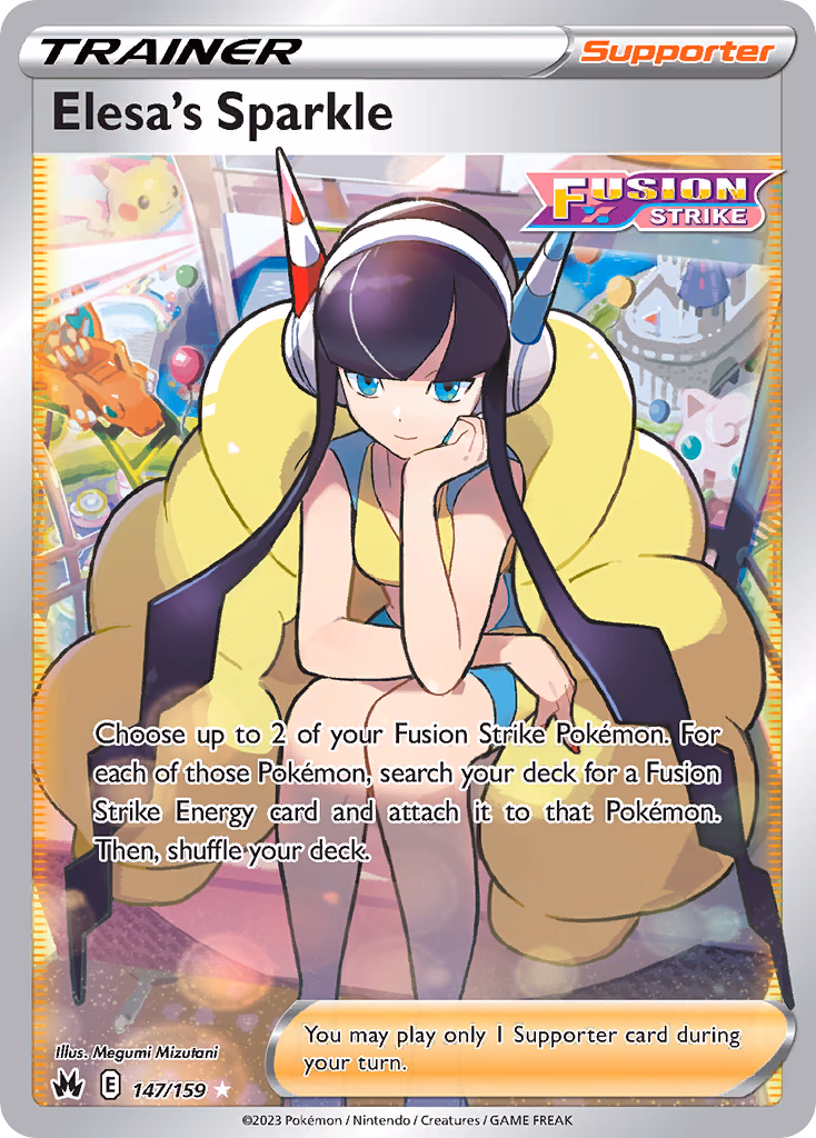 Elesa's Sparkle Pokemon card (147/159, Crown Zenith)