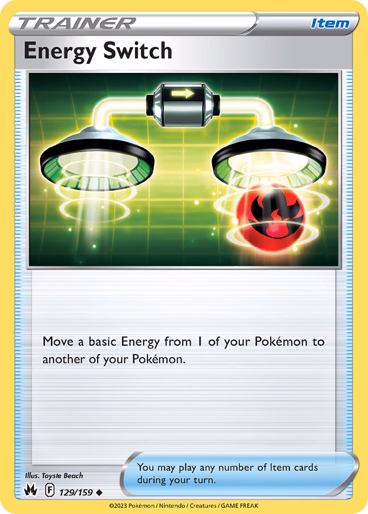 Energy Switch Pokemon card (129/159, Crown Zenith)