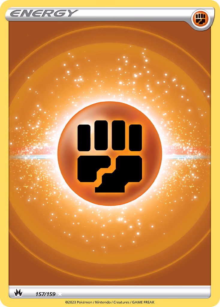 Fighting Energy Pokemon card (157/159, Crown Zenith)