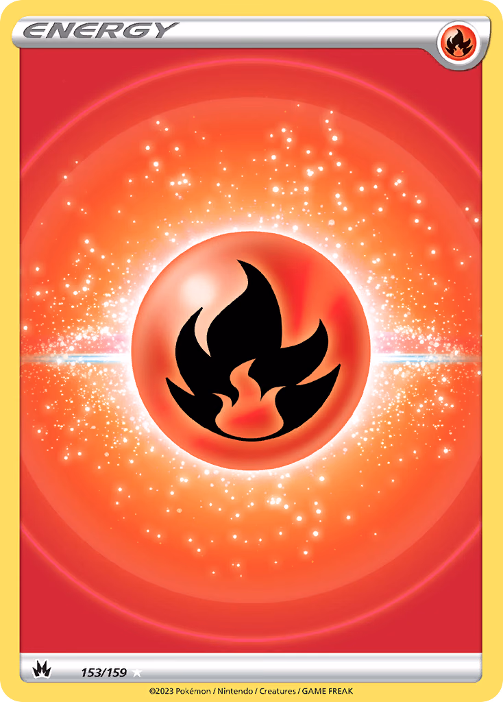 Fire Energy Pokemon card (153/159, Crown Zenith)