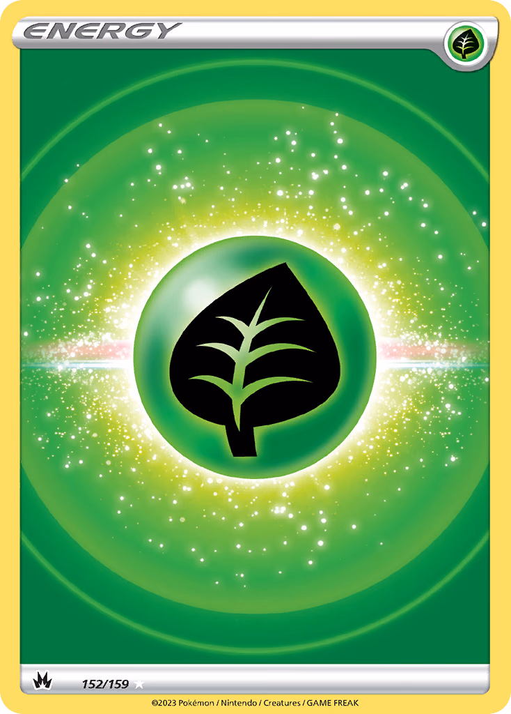 Grass Energy Pokemon card (152/159, Crown Zenith)