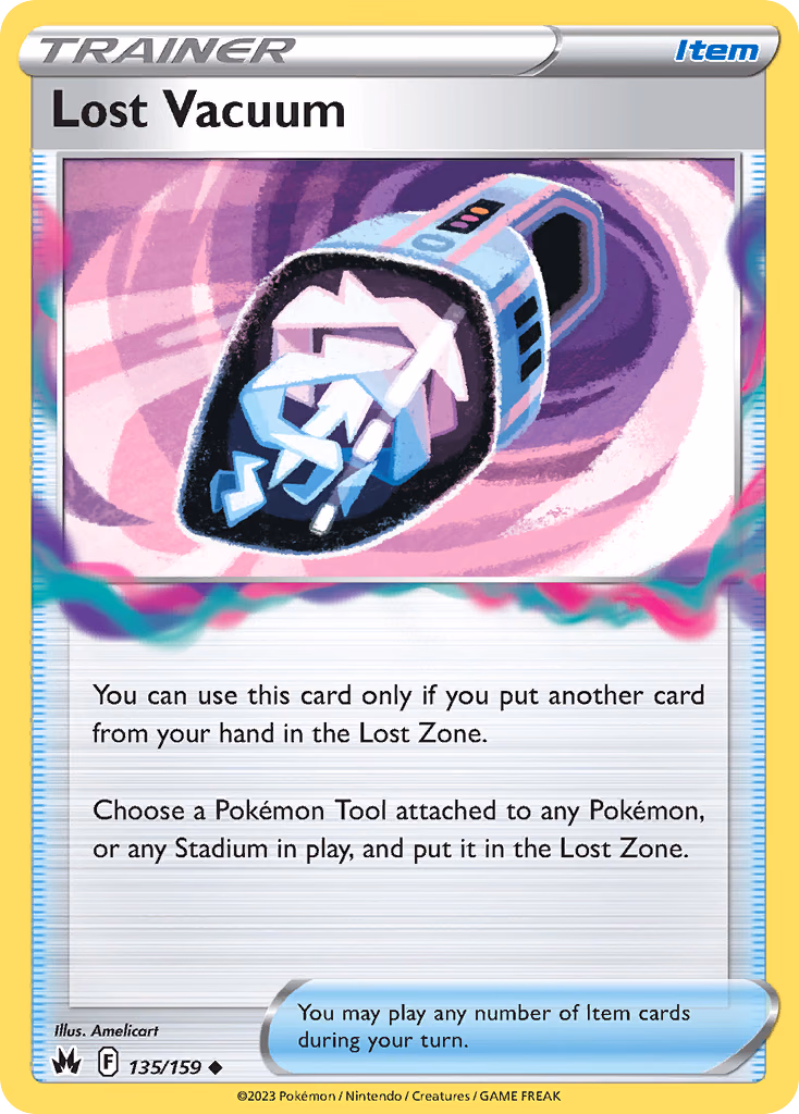 Lost Vacuum Pokemon card (135/159, Crown Zenith)