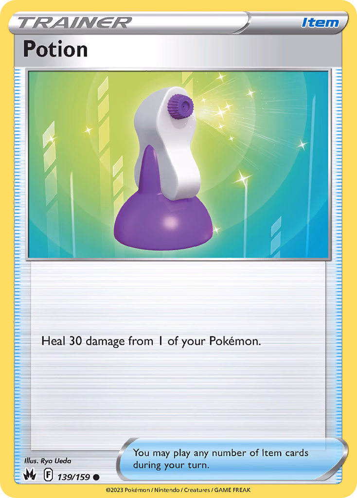 Potion Pokemon card (139/159, Crown Zenith)