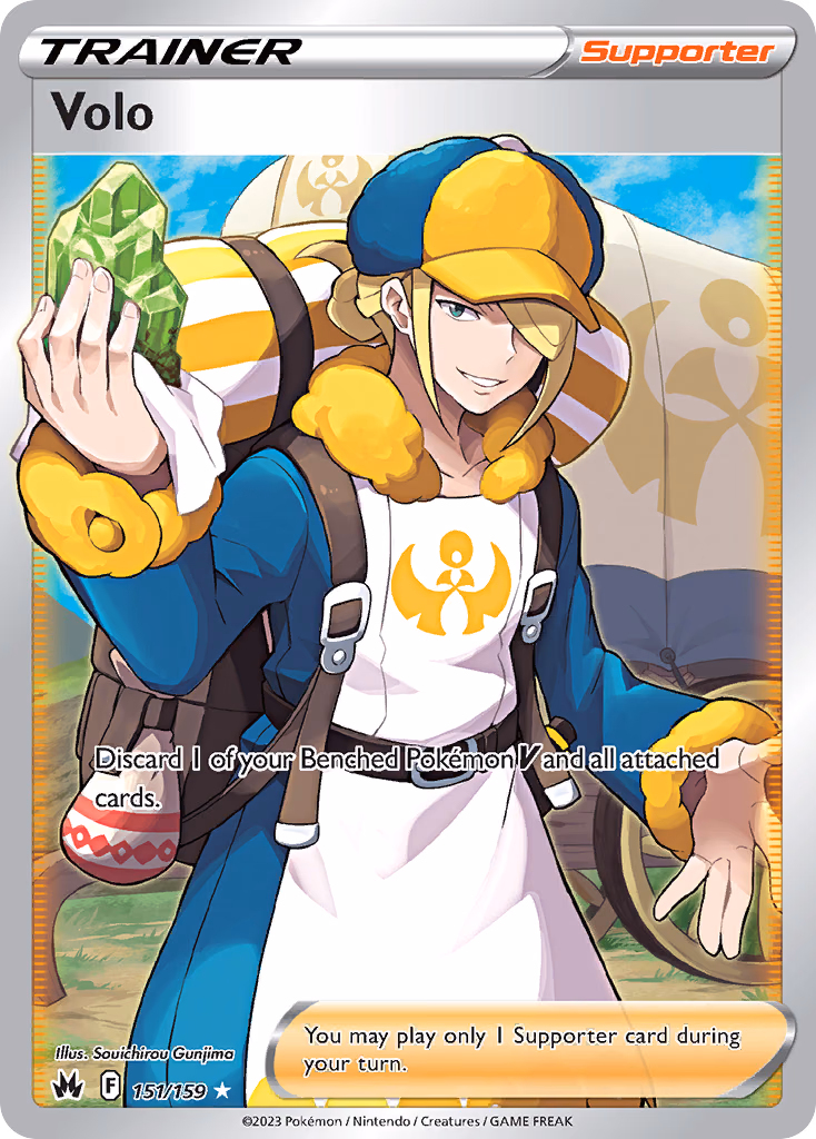 Volo Pokemon card (151/159, Crown Zenith)