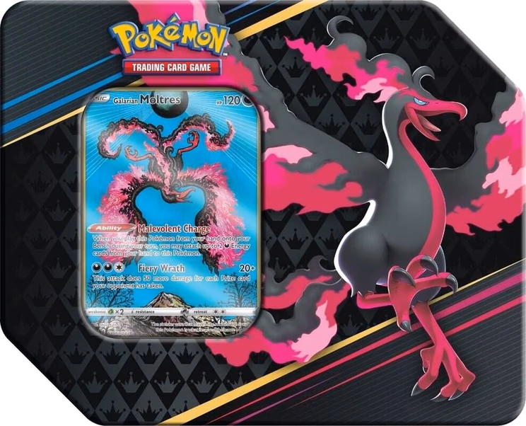 Pokemon Crown Zenith Tin [Galarian Moltres]