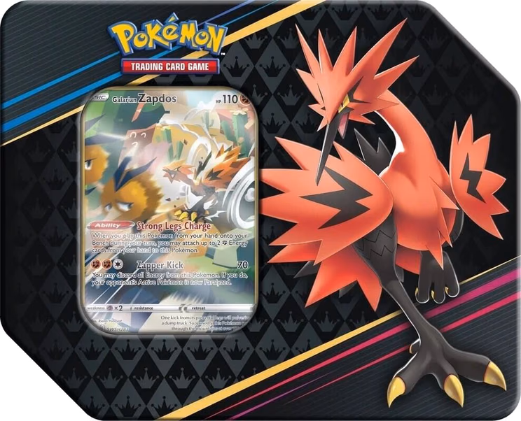 Pokemon Crown Zenith Tin [Galarian Zapdos]