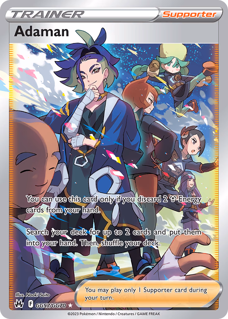 Adaman Pokemon card (GG57/GG70, Crown Zenith Galarian Gallery)
