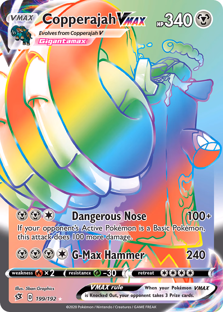 Copperajah VMAX Pokemon card (199/192, Rebel Clash)