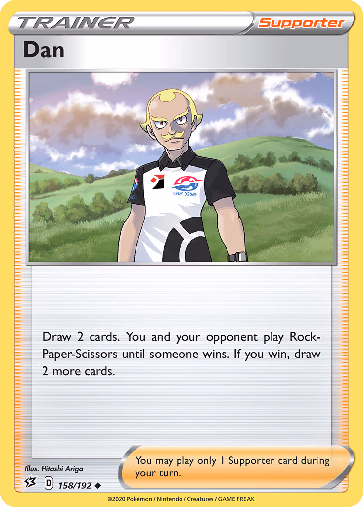 Dan Pokemon card (158/192, Rebel Clash)