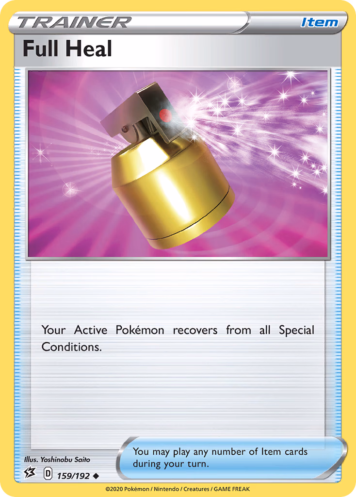 Full Heal Pokemon card (159/192, Rebel Clash)