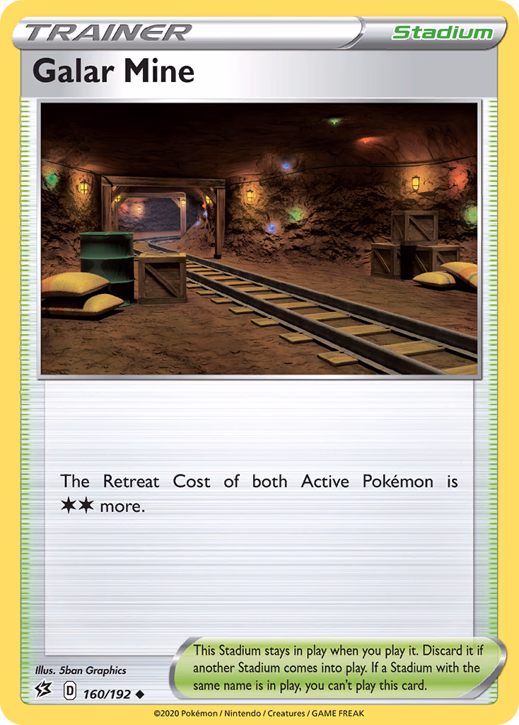 Galar Mine Pokemon card (160/192, Rebel Clash)