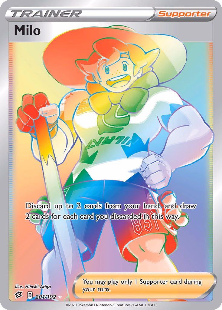 Milo Pokemon card (201/192, Rebel Clash)