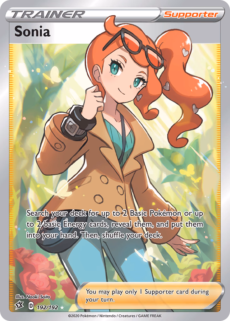 Sonia Pokemon card (192/192, Rebel Clash)