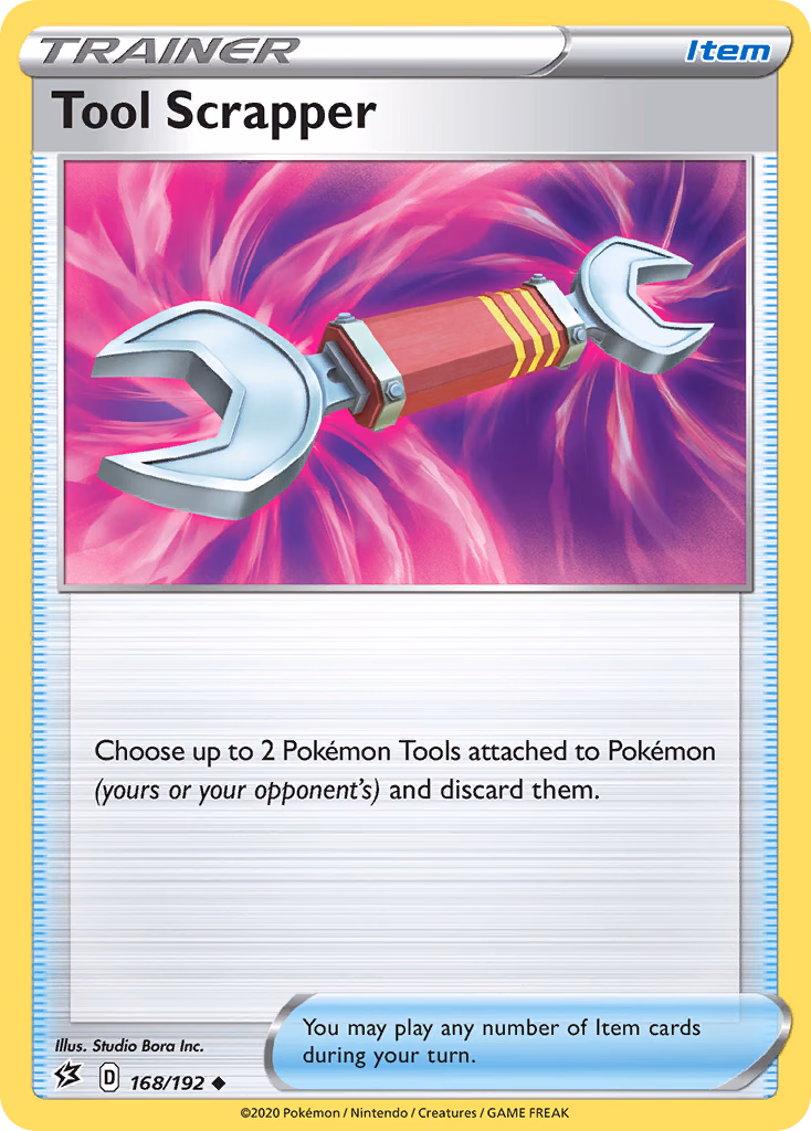 Tool Scrapper Pokemon card (168/192, Rebel Clash)