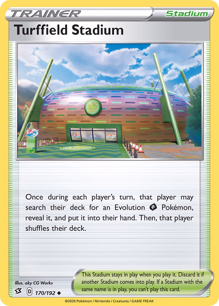 Turffield Stadium Pokemon card (170/192, Rebel Clash)