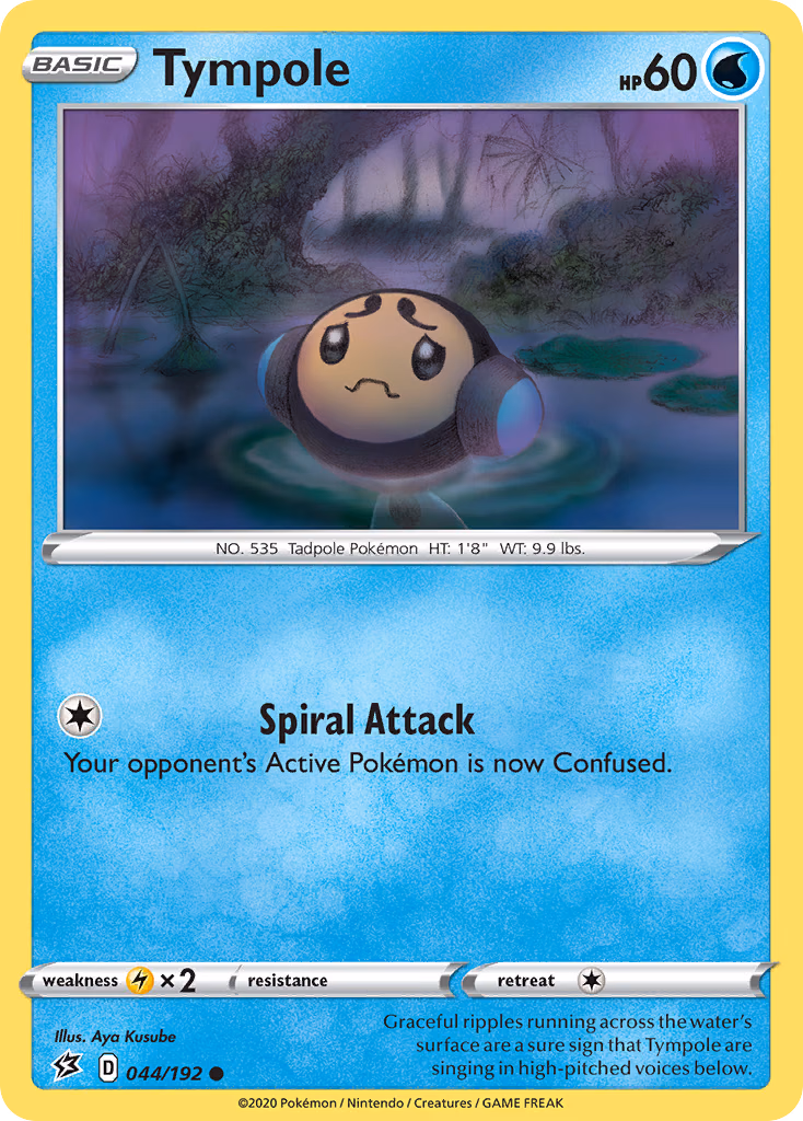 Tympole Pokemon card (044/192, Rebel Clash)