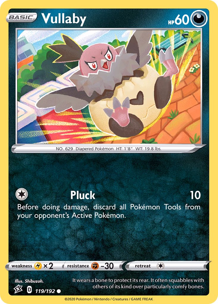 Vullaby Pokemon card (119/192, Rebel Clash)