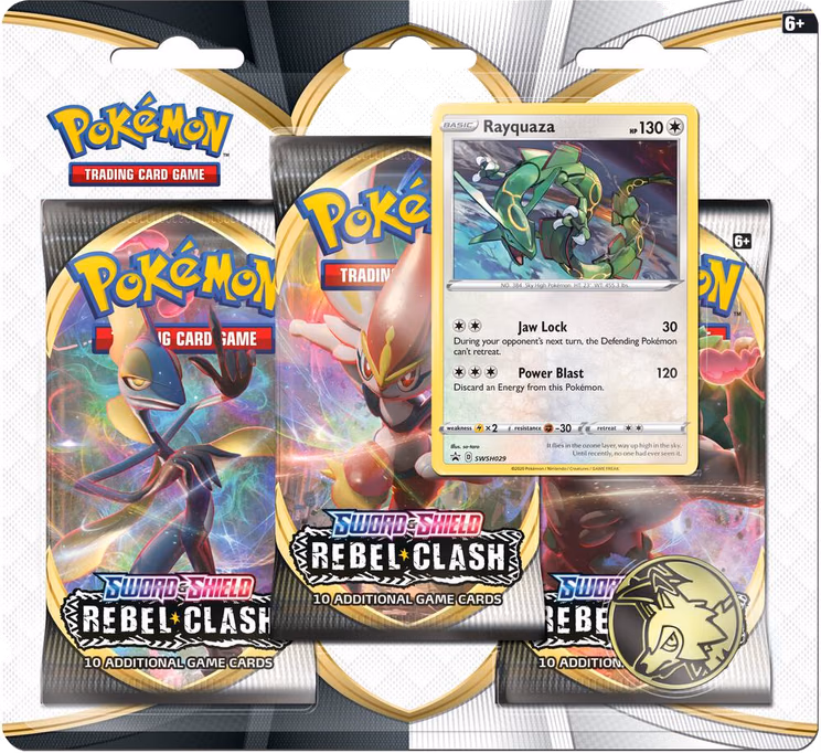 Pokemon Rebel Clash 3 Pack Blister [Rayquaza]