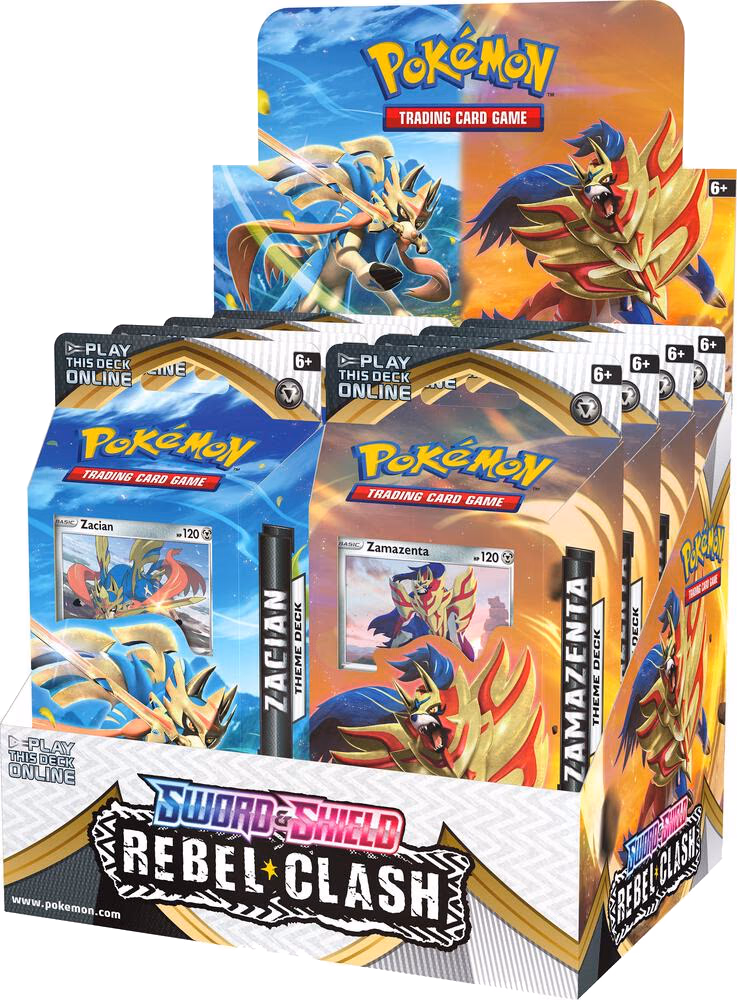Pokemon Rebel Clash Theme Deck Display