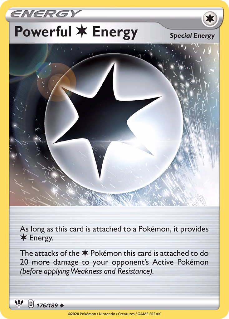 Powerful Colorless Energy Pokemon card (176/189, Darkness Ablaze)