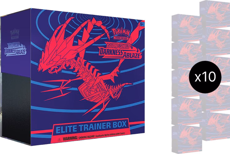 Pokemon Darkness Ablaze Elite Trainer Box Case