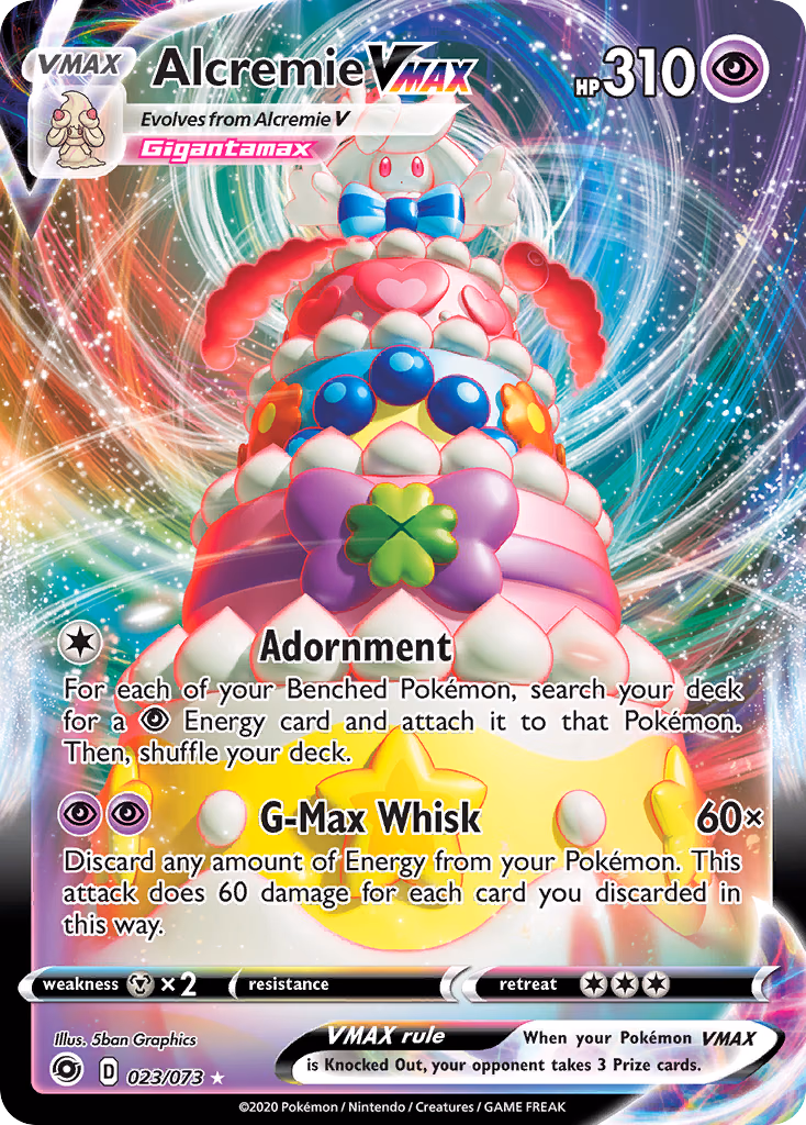 Alcremie VMAX Pokemon card (023/073, Champion's Path)