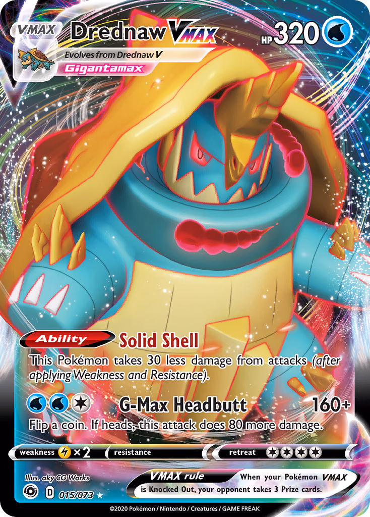 Drednaw VMAX Pokemon card (015/073, Champion's Path)