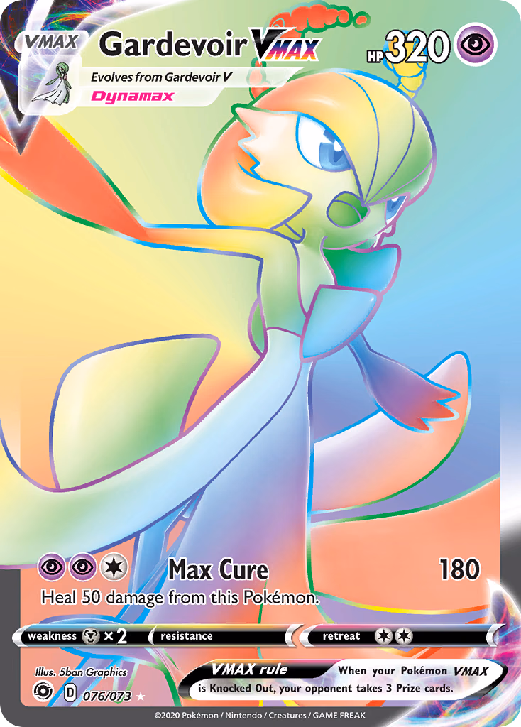 Gardevoir VMAX Pokemon card (076/073, Champion's Path)