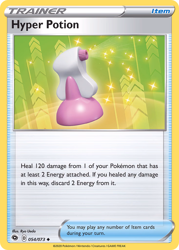 Hyper Potion Pokemon card (054/073, Champion's Path)